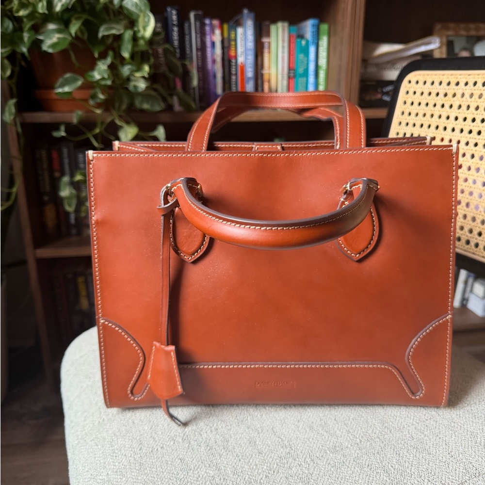Dooney & Bourke Brown Leather Tote Bag